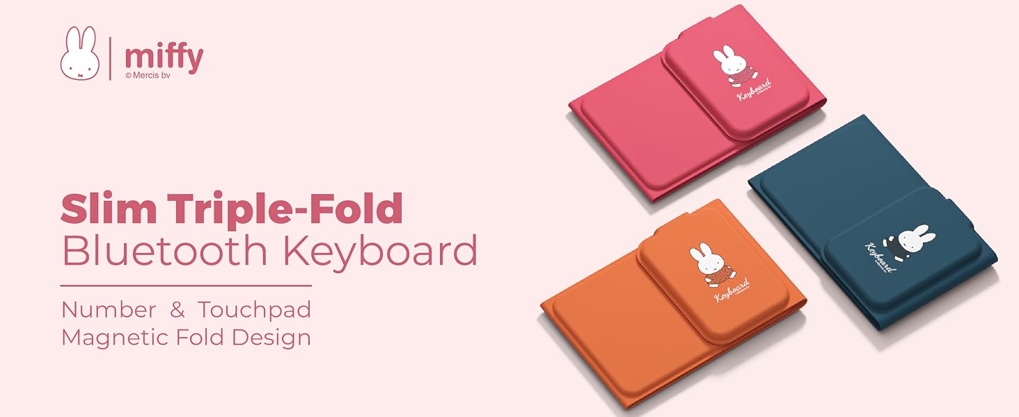 MIPOW MIFFY Triple-Fold Wireless Bluetooth Keybaord