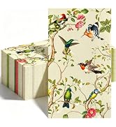 100 Pcs Floral Napkins, 2-Ply Watercolor Wildflower Dinner Guest Napkins Disposable Hand Towels f...