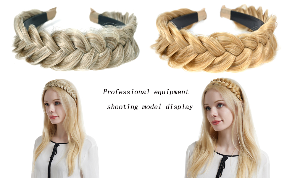 Wide Braided Headband Hoop Headbands for Women
