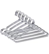FSUTEG Wire Hangers, Clothes Hangers 50 Pack Heavy Duty Stainless Steel Metal Pants Hangers 16.5inch