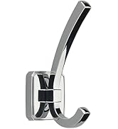TUNNY 5 Pack Square Base Wall Hanging Coat Hook - Chrome Coat Hook, for Entry Shoe Cabinet, Wardr...
