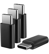 VAKS USB C Adapter(4 Pack),USB C Male to Female Adapter,Supports Fast Charging and Data Transfer ...