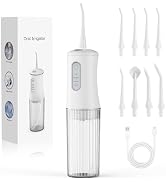 Cordless Water Flosser for Teeth Cleaning Pick - Electric Dental Irrigator with 4 Cleaning Modes ...