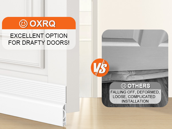 OXRQ Door Draft Stopper for Bottom of Door Applies in Spring-Block Insects