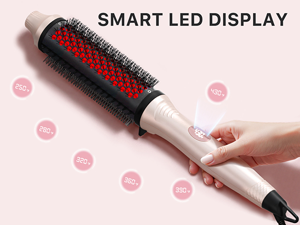 heated round brush for women hair care