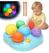 Tsomtto Baby Toys 6-12 Months, Interactive Bright Color Textured Multi Sensory Balls with Sound E...