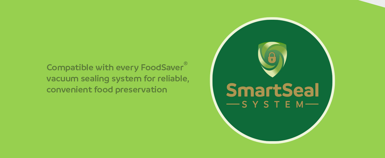 Green background with SmartSeal System logo