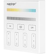 BTF-LIGHTING MiBoxer B2 Wireless 2.4G RF 4 Zones CCT Color Temperature LED Strip Wall Mounted Sma...