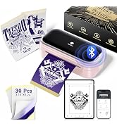 Phomemo Tattoo Stencil Printer -Mini Tattoo Printer Machine TP31 with 30pcs Transfer Paper,Small ...