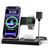 Wireless Charger iPhone Charging Station: 3 in 1 Charger Stand Multiple Devices for Apple - iPhon...