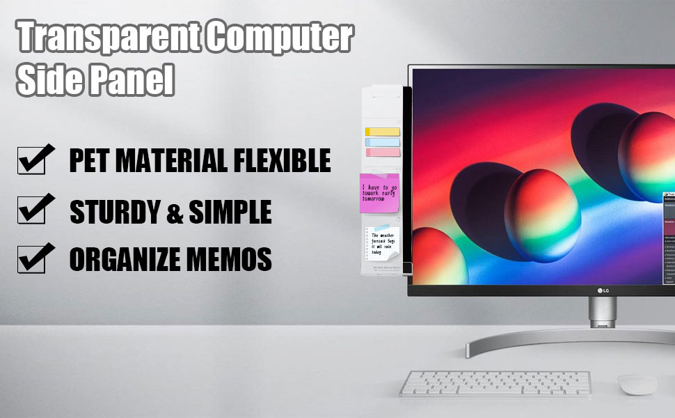 computer monitor message board desktop memo memo message board computer side panel memo