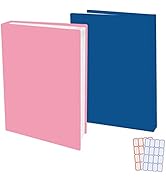 2 Pack Stretchable Book Sleeve Covers, for Paperbacks Hardcover Textbooks up to 9" x 12", Office ...