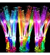OceanWings Glow Fiber Optic Wands,Valentines Day Glow Sticks Bulk Party Pack,Glow in the dark Par...