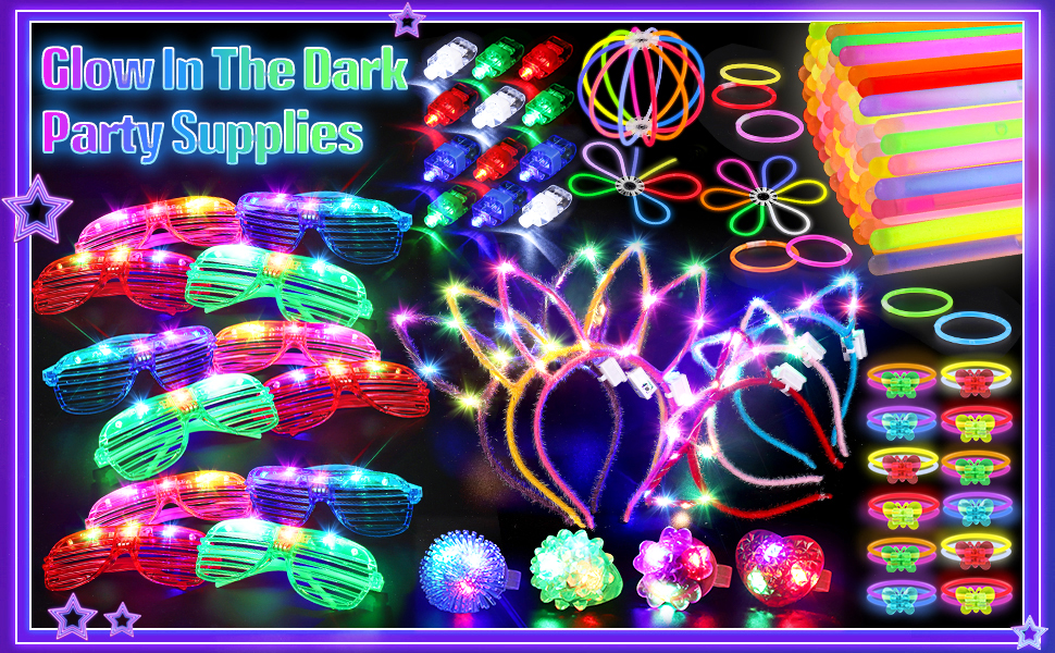 glow in the dark party supplies
