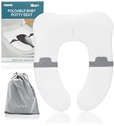 Improved Travel Potty Seat for Toddler,Portable Training Potty Seats with Silicone Anti-pinch She...