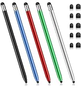 Stylus Pens for Touch Screens, 5 Pack Stylus Pen for iPad iPhone Android Chromebook Tablets and M...