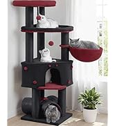 Heavy Duty Cat Tree for Large Cats Adult - 60 Inch XXL Sturdy Cat Tower Condo with Extra Wide Scr...