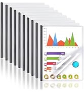 10 Pack Report Covers with Sliding Bar, Clear Report Covers for A4 and Letter Size Paper, Resume ...