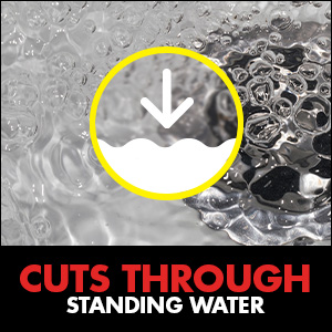 Penetrates standing water