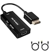 PS2 to HDMI Converter Adapter with HDMI Cable, Support 1080p/720p Resolution, Works for PS1/ PS2/...