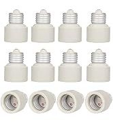 ALUCSET 12 Pcs Medium Screw Base to Medium Base Light Bulb Socket Porcelain Extender, E26 E27 to ...