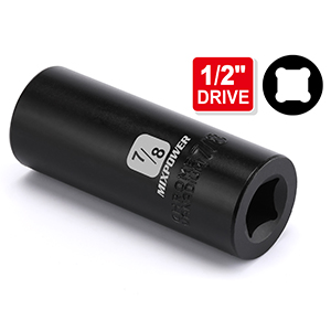 Radius corner, 6-point design turns the flat sides of the fastener and provides maximum torque, whil
