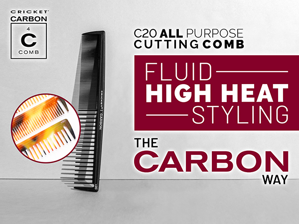 Cricket C20 All Purpose Cutting Comb Fluid High Heat Styling The Carbon Way
