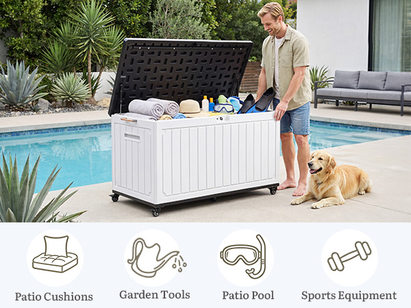 90 gallon outdoor storage box