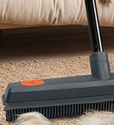MAVRIZ Pet Hair Removal Broom on Carpet, Rubber Broom for Hardwood Floor - Fur Remover Broom with...