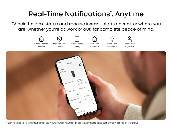 Real-Time Notifications*, Anytime