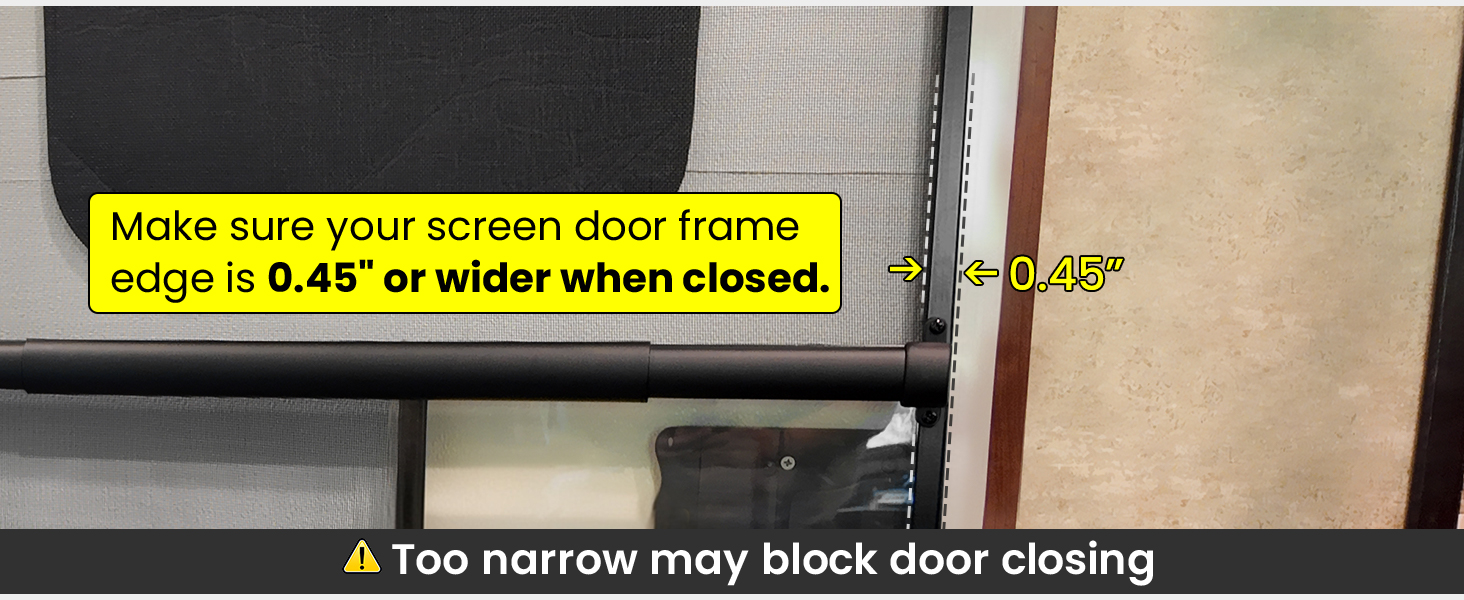 RV Screen Door Handle Grab Bar