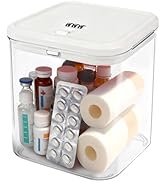 Small Lock Box for Safe Medication,Clear Lock Box with Combination Code,Locked Medicine for Pills...