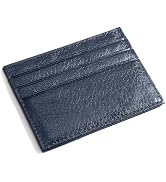 M-Plateau Credit Card Wallet, Super Slim Card Holder, Genuine Leather Wallet for Man and Women wi...