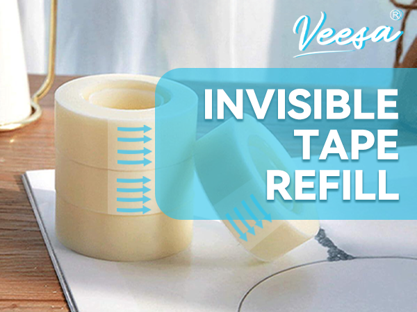 invisible tape refill on the desk