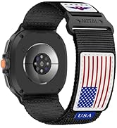 Rugged Nylon Band for Samsung Galaxy Watch 8 Classic Band 46mm/Galaxy Watch 8 Band 44mm 40mm Men ...