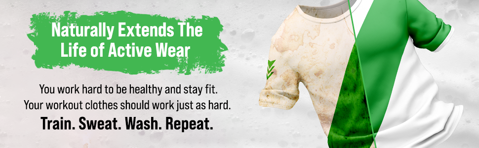 naturally extends the life of active wear