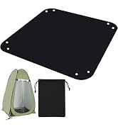 QTRQTR Outdoor Camping Shower Mat, 39.4" Portable Shower Pan, Shower Base Floor Simple Version Sh...