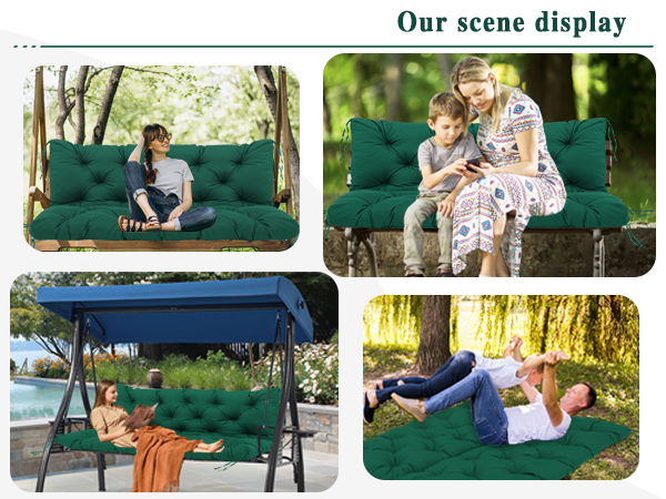 wood porch swing cushions
