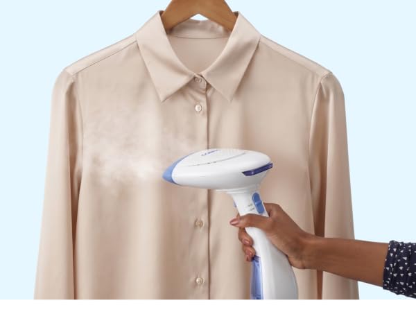 Steamer on shirt