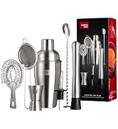 Vacu Vin Cocktail Set Plus - 7 Essential Tools for Mixing and Serving Cocktails - Dishwasher Safe...