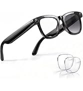 EarlySincere Photochromic Smart Glasses with 8MP 4K Camera & Bluetooth, HD Video, AI Vision Assis...