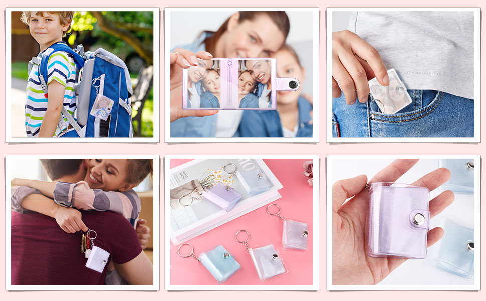 Mini Photo Album Key Chain
