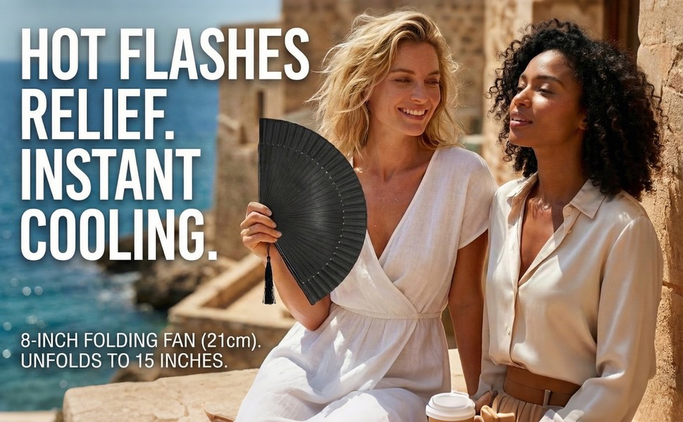 OMyTea Hand Fan Foldable for Women