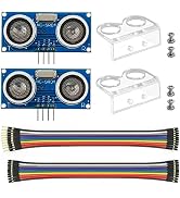 WWZMDiB 2Pcs HC-SR04 Ultrasonic Sensor Module for Arduino R3 MEGA Mega2560 Duemilanove Nano Robot...
