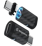 Magtame 24Pin Magnetic USB C Adapter 240W (2Pack), Straight USB C Male to Female Adapters, 40Gbps...