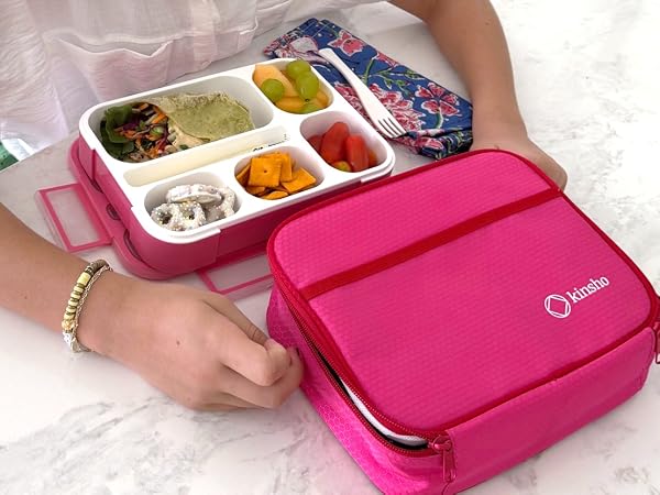 bento box with bag ice pack for adults kids