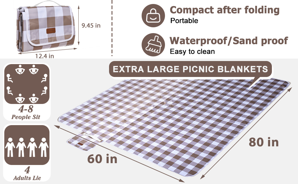 large picnic blanket park blanket big picnic blanket
