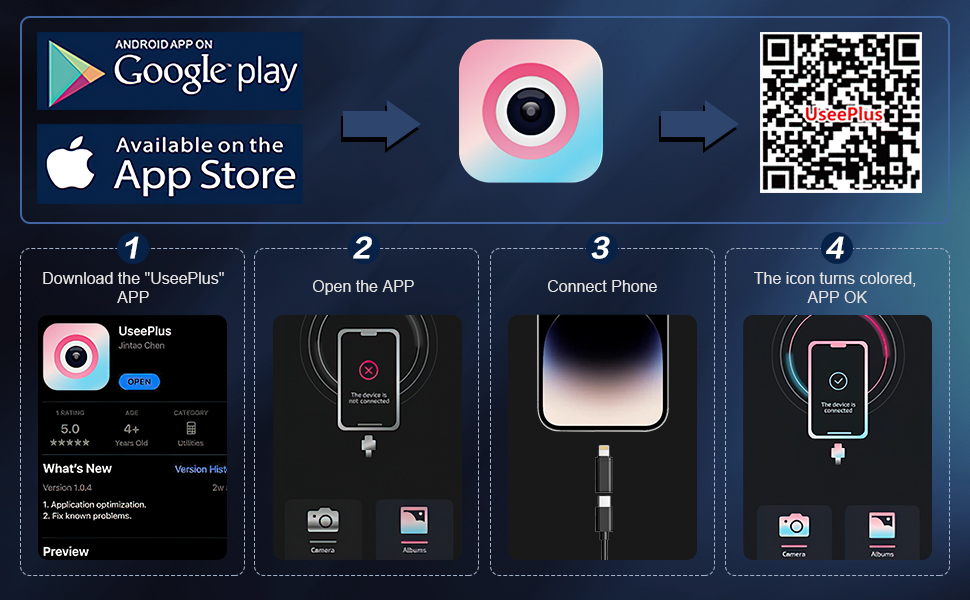 Endoscope Camera with Light