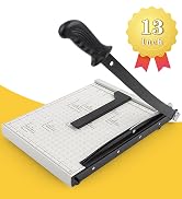 ZEQUAN A4 Paper Cutter, Stack Paper Trimmer Guillotine 13” Cutting Length, Commercial Grade Guill...