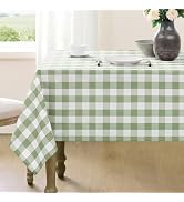 Maymiss Checkered Tablecloth Rectangle Gingham Table Cloths Waterproof Wrinkle Free Buffalo Plaid...